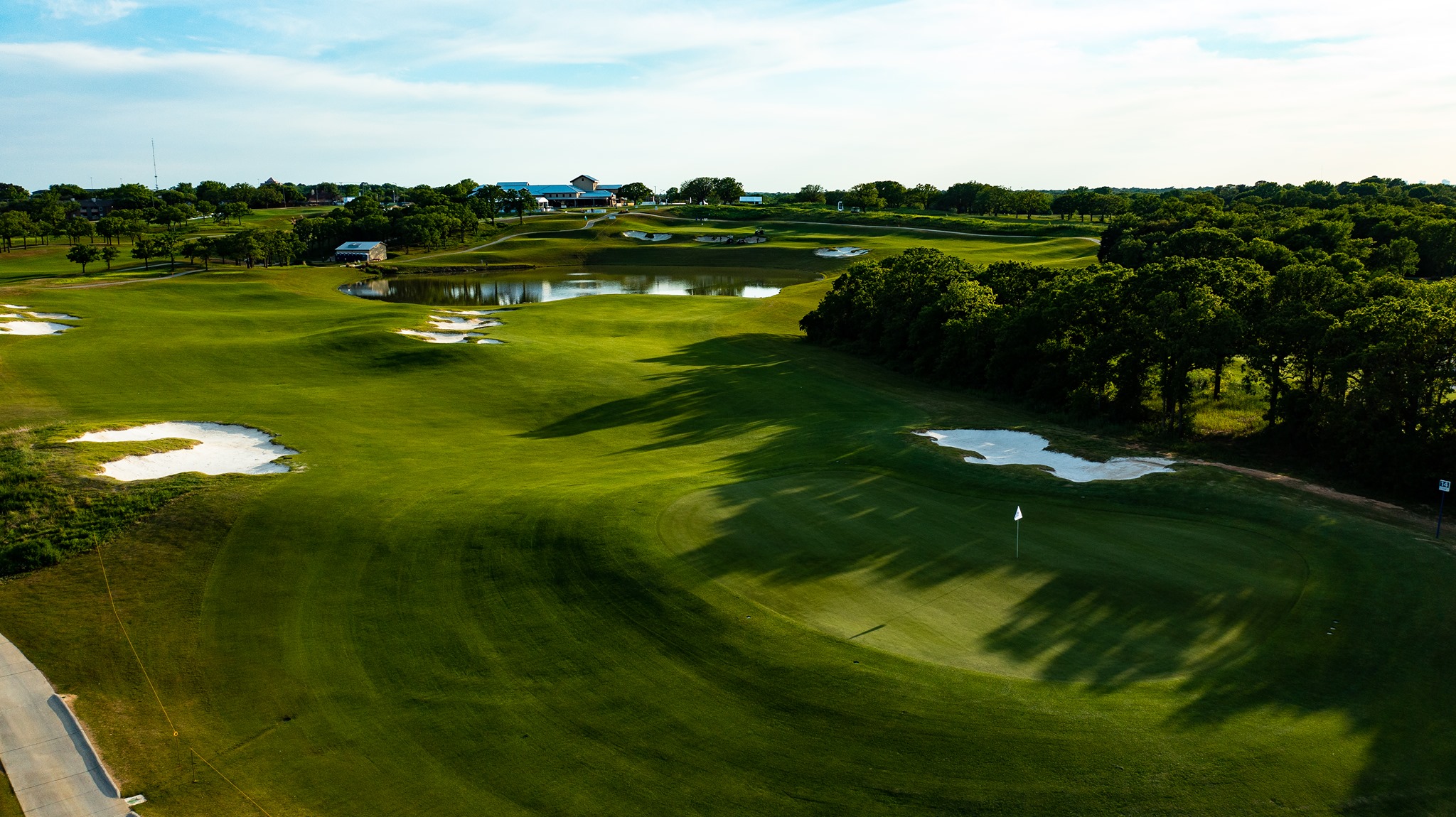 Aerial view of fairway